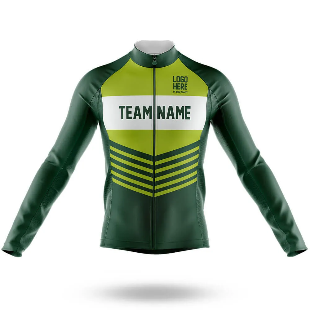 Custom Team Name V20 Green - Men's Cycling Kit