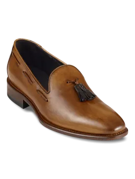 Ethan Tassel Loafer - Chestnut