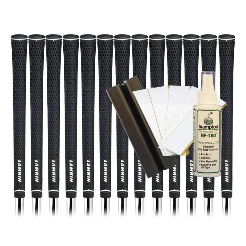 Lamkin Crossline Black Midsize (13pcs   Golf Grip Kit)