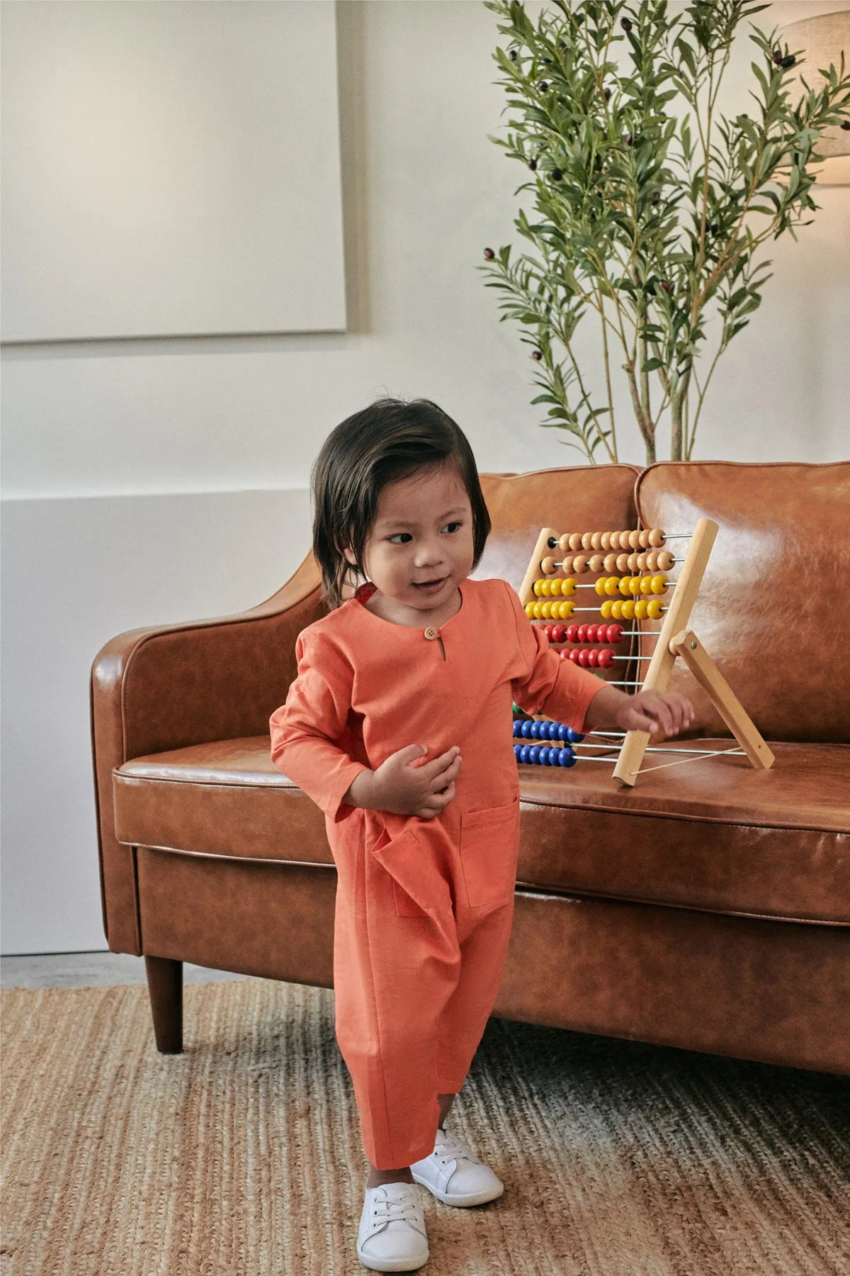 Rasa Sayang Babies Jumpsuit - Salmon
