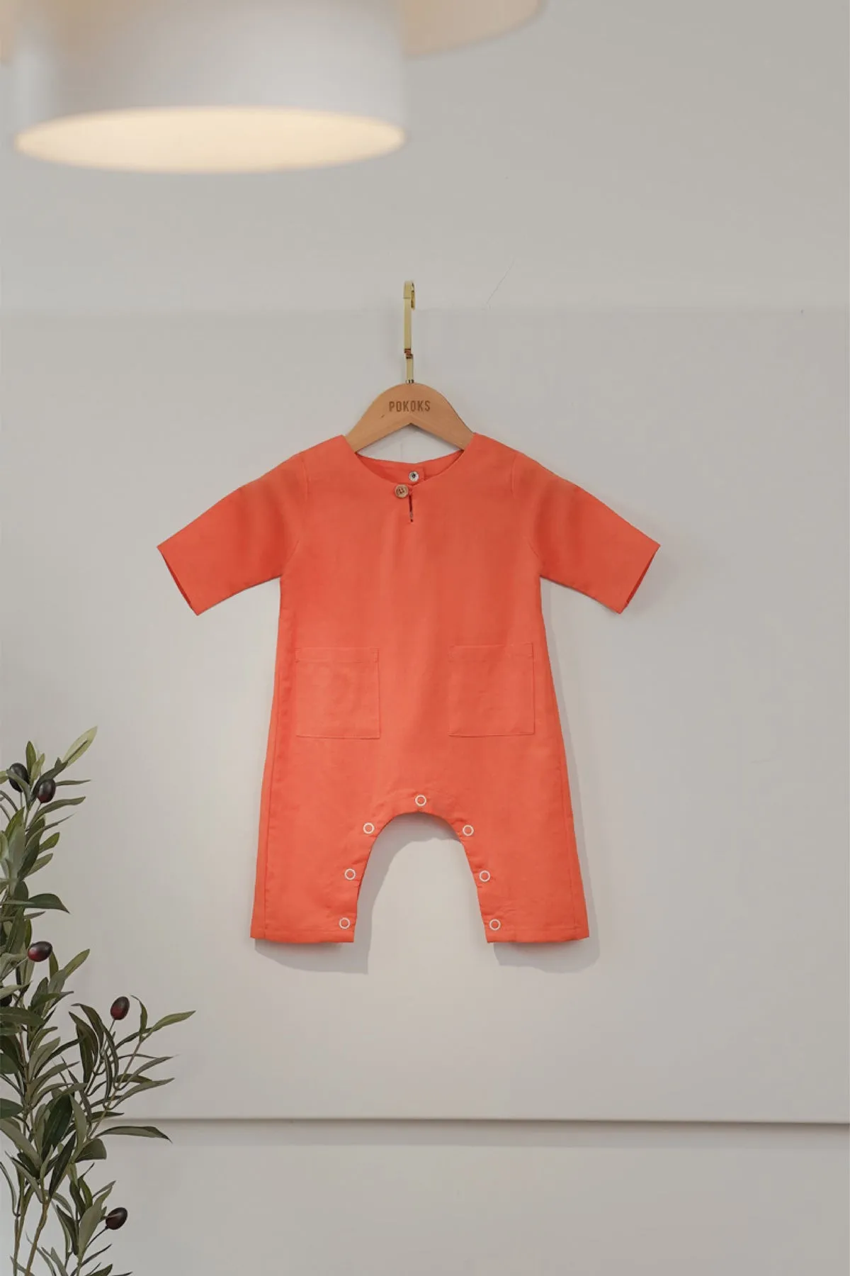 Rasa Sayang Babies Jumpsuit - Salmon