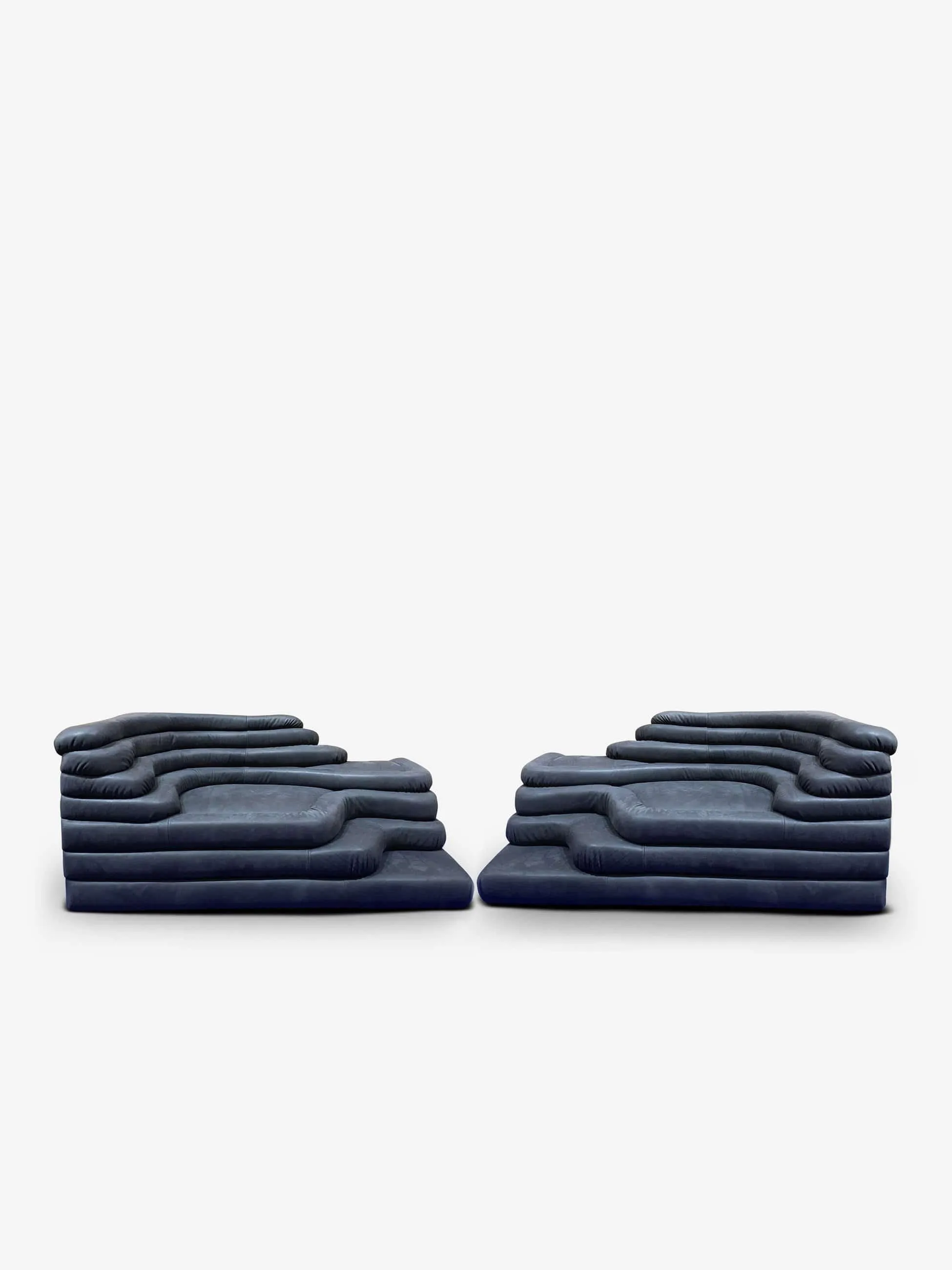 Terrazza Sectional Pair In Espresso by De Sede